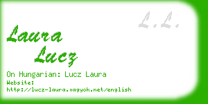 laura lucz business card